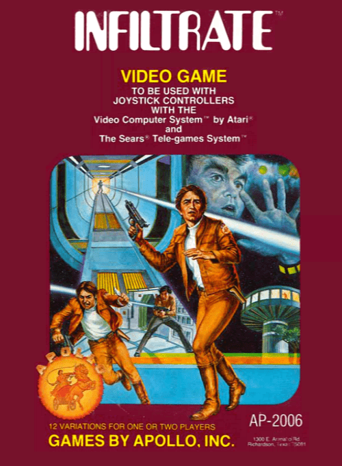 Infiltrate box art for Atari 2600